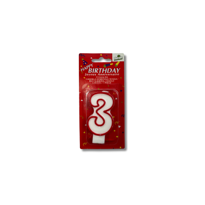 Z LB2 Candele rosse classic N. 3  1x12
