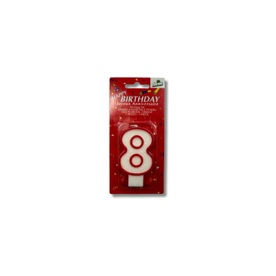 LB2 Candele rosse classic N. 8  1x12